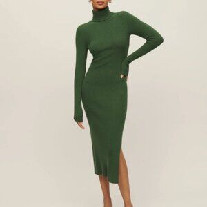 Reformation Turtle Neck cashmere Sweater Dress - NWT